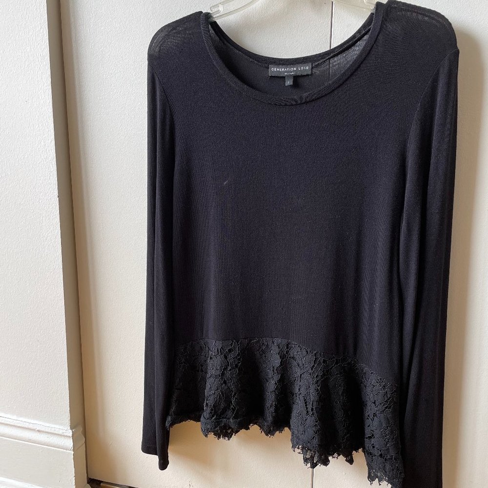 Generation Love Black Long Sleeve Shirt